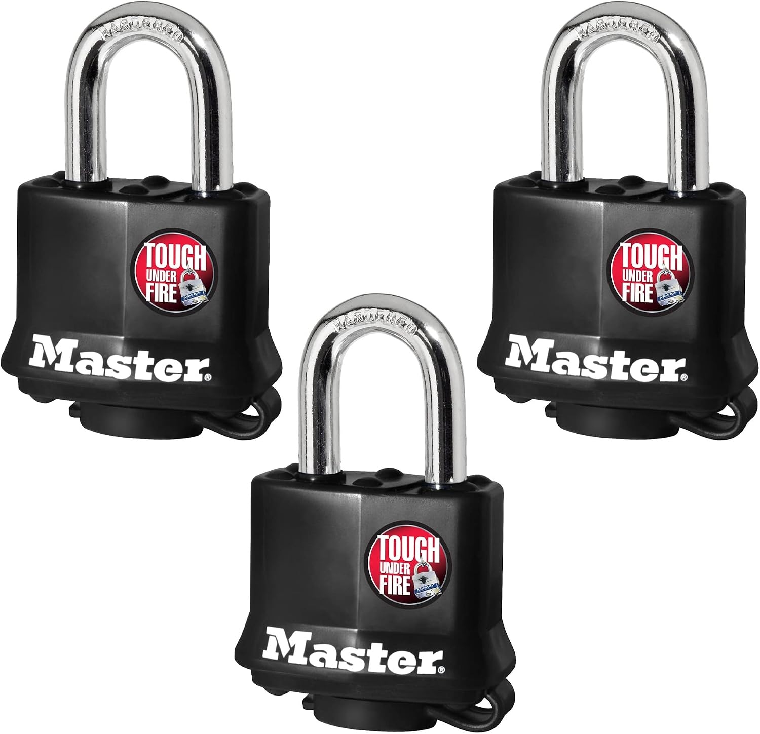 Master Lock 106045 311TRIHCMX Candado Laminado para Exterior, 40 Mm, 3 Pack 1 Master Lock 106045 311TRIHCMX Candado Laminado para Exterior, 40 Mm, 3 Pack