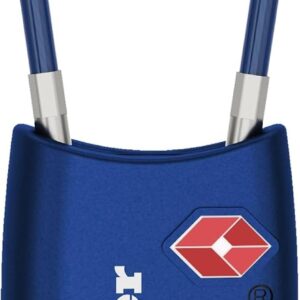 master lock candado, puedes establecer tu propia combinación TSA aceptado Cable equipaje, Paquete de 1, 1-Pack Blue, Azul