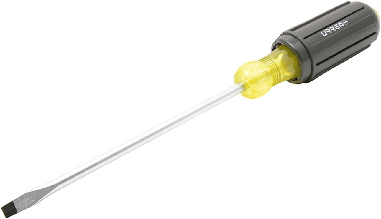 Urrea 9406 Destornillador con mango cushion grip, punta plana barra redonda 5/16" x 6" 1 Urrea 9406 Destornillador con mango cushion grip, punta plana barra redonda 5/16" x 6"