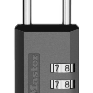 Master Lock 647D Candado con combinación para equipaje, personalizable, 1-3/16 pulgadas