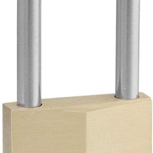 Master Lock - Candado de latón macizo con llave y cuerpo de 4 cm de ancho, 3.81 cm, 1 paquete