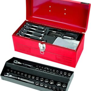 Urrea JCM02 Juego combinado de herramienta en caja metálica, 130 piezas