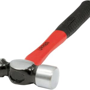 Urrea 1316FV Martillo de bola maquinado con mango de fibra de vidrio largo de 13", 16 oz