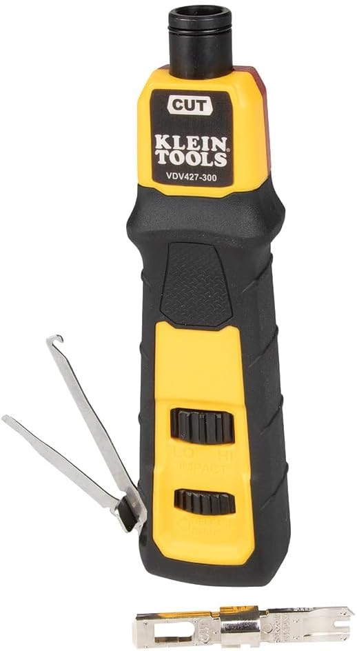 Klein Tools VDV427-300 Herramienta ponchadora de impacto con cuchilla 110/66 1 Klein Tools VDV427-300 Herramienta ponchadora de impacto con cuchilla 110/66