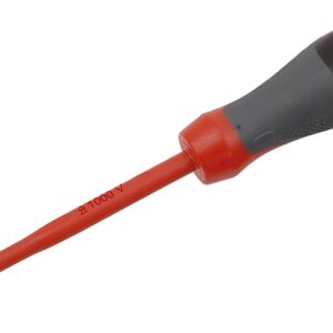 Urrea 9714T Destornillador con mango trimaterial 1000 V, punta plana 5/32" x 4"