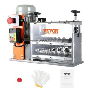 VEVOR Máquina peladora de cables eléctrica, máquina peladora de cables automática de 0.06 a 1.57 pulgadas, 750 W, pelacables de 95 pies/min con referencia de profundidad de pelado visible