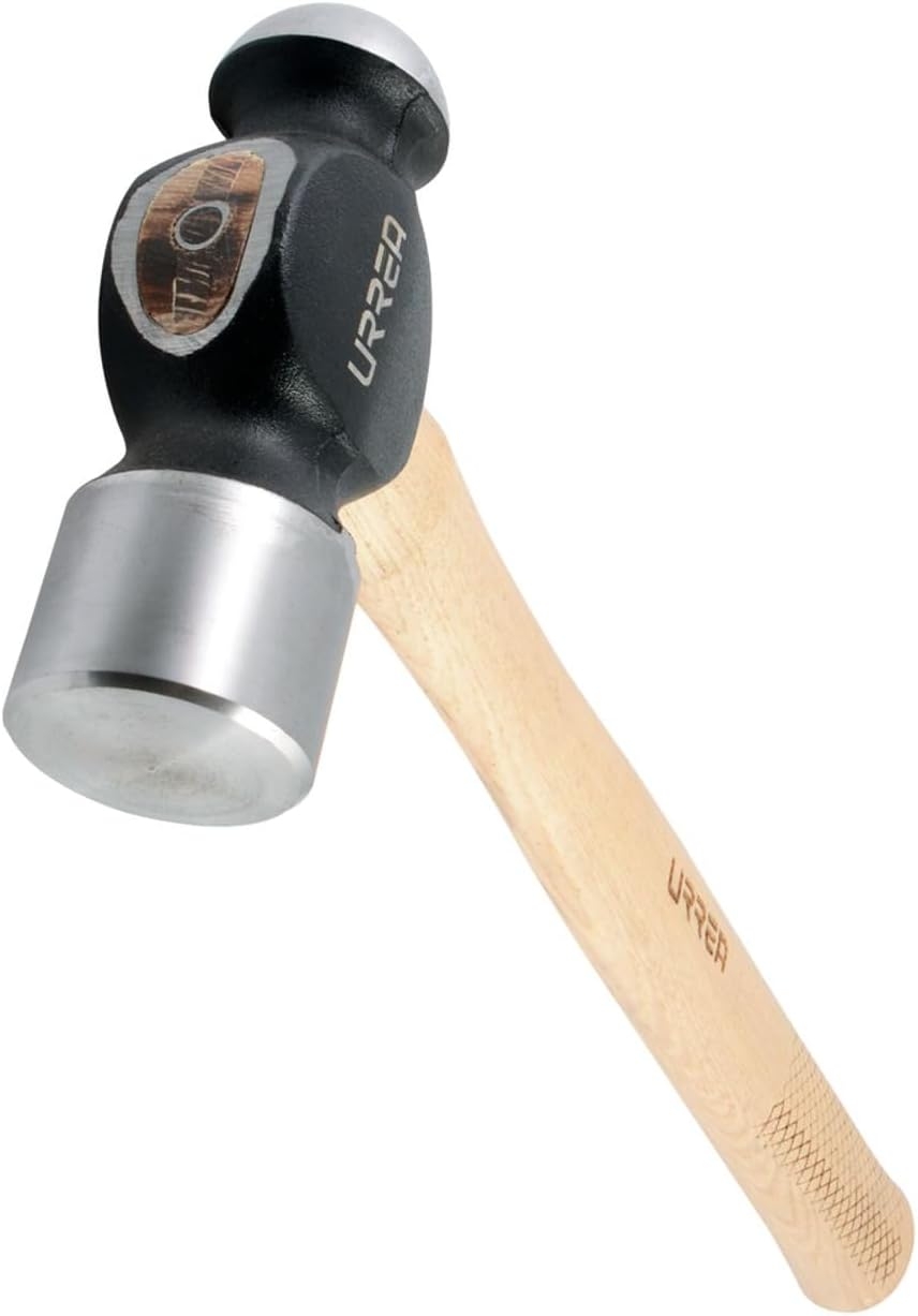 Urrea 1308P Martillo de bola maquinado con mango de madera hickory Americano de 12-3/8", 8 oz 2 Urrea 1308P Martillo de bola maquinado con mango de madera hickory Americano de 12-3/8", 8 oz – Vista 2