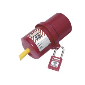 Master Lock - Dispositivo de bloqueo de cerradura, enchufe eléctrico giratorio, 220 a 550 voltios, grande, 488