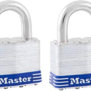 Master Lock 5T Juego de Candados Laminados de Ancho, 51 mm, 2 Piezas