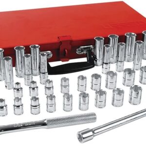 Urrea 5200B Juego de 48 Dados y Accesorios, 3/8"