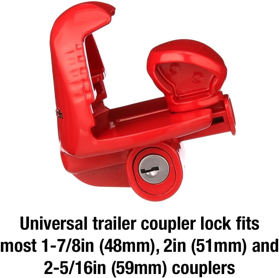 Master Lock - Tamaño universal para acopladores de 1-7/8", 2" y 2-5/16" - Cerraduras de remolque 389DAT 4 Master Lock - Tamaño universal para acopladores de 1-7/8", 2" y 2-5/16" - Cerraduras de remolque 389DAT – Vista 4