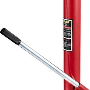 VEVOR Cilindro Hidráulico Largo para Grúa de Taller 8 T Soporte de Motor de Cilindro Hidráulico con Bomba de Pistón Único Base de Horquilla para Motor de Elevación, Mantenimiento Automático