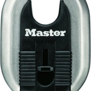 Master Lock Candado Magnum, cerradura de acero inoxidable, 2-5/16 pulgadas Wide, M187XKAD