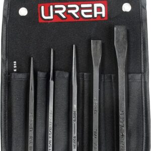 Urrea Herramientas Juego de cinceles, punzones y botadores 5 piezas