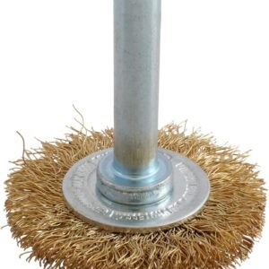 Urrea C854 Carda circular ondulada alambre fino 1-1/2" x 0.17 mm con zanco 1/4"