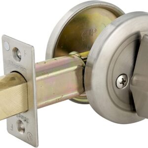 Master Lock Cerradura sin llave de teclado electrónico, teclado retroiluminado y cerradura Schlage C, Cinlindro de un lado, Cromo satinado