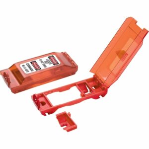 Master Lock 496B Lockout Tagout Cubierta universal para interruptor de pared, color rojo 0.3 pulgadas. Diámetro del grillete