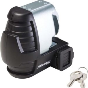 Master Lock Bloqueo de Acoplador de Remolque Universal 379DAT Plata