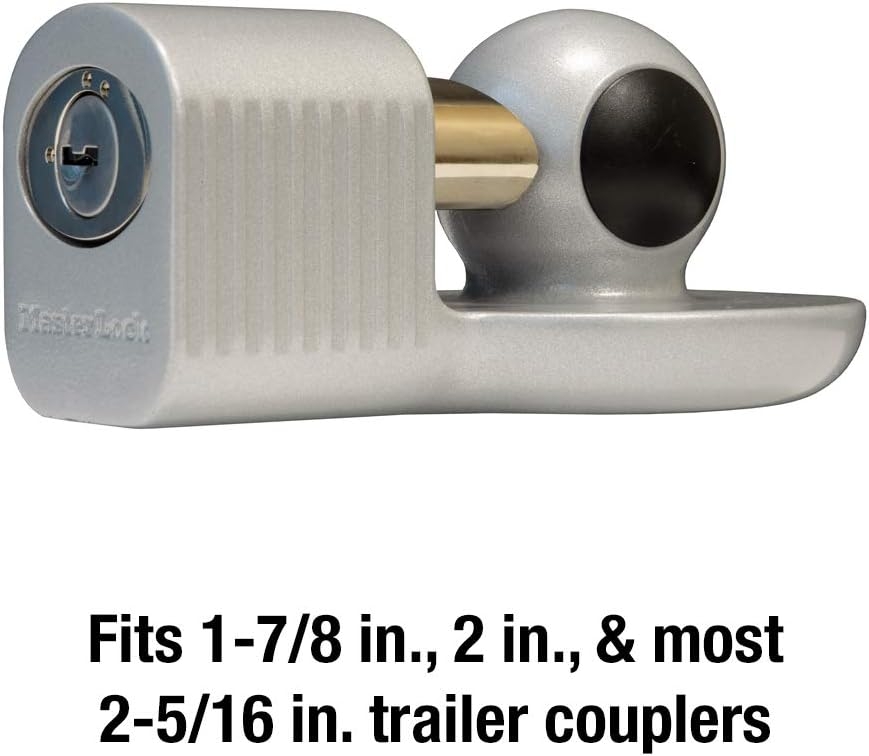 Master Lock 377KA Trailer Hitch Lock, Fits 1-7/8 in, 2 in, and Most 2-5/16 in. Trailer Couplers, Chrome 3 Master Lock 377KA Trailer Hitch Lock, Fits 1-7/8 in, 2 in, and Most 2-5/16 in. Trailer Couplers, Chrome – Vista 3