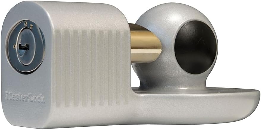 Master Lock 377KA Trailer Hitch Lock, Fits 1-7/8 in, 2 in, and Most 2-5/16 in. Trailer Couplers, Chrome 1 Master Lock 377KA Trailer Hitch Lock, Fits 1-7/8 in, 2 in, and Most 2-5/16 in. Trailer Couplers, Chrome