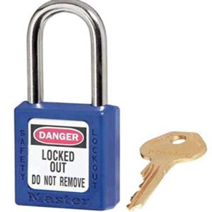 Master Lock 410BLU Zenex - Candado de seguridad termoplástico, capacidad, volumen, plástico, estándar, color azul