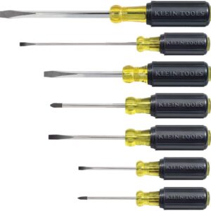 Klein Tools 85076 Juego, 7 Desarmadores con Mango Acojinado