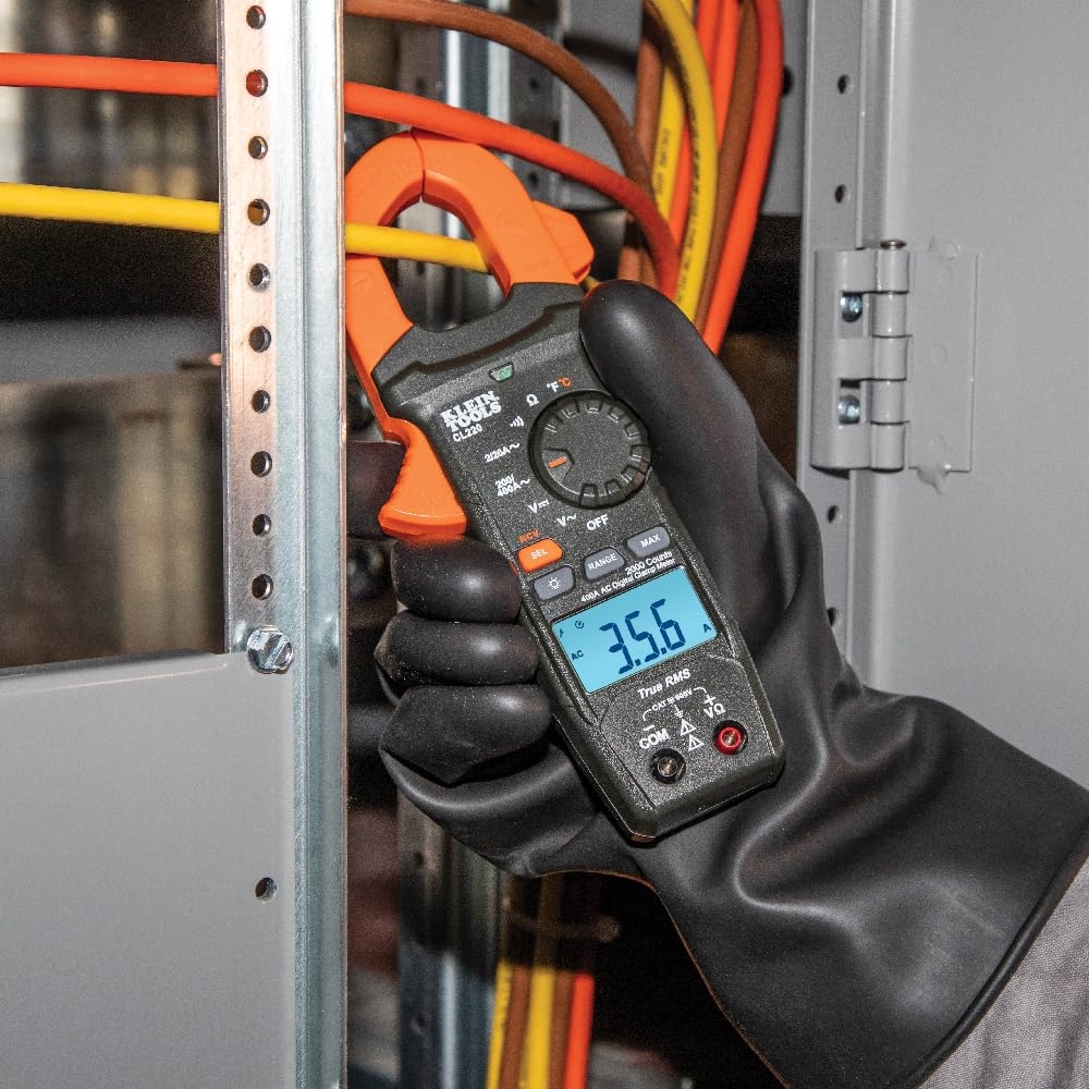 Klein Tools CL220 Digital Clamp Meter, AC Auto-Ranging 400 Amp with Temp 3 Klein Tools CL220 Digital Clamp Meter, AC Auto-Ranging 400 Amp with Temp – Vista 3