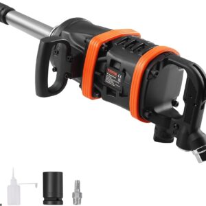 VEVOR Llave de impacto neumática de aire de 1 pulgada, hasta 5500 pies-libras Beast pistola de impacto neumática de salida de par invertido con yunque extendido de 8 pulgadas para reparaciones y mantenimiento de maquinaria pesada/semicurión/autobús