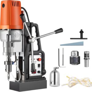 VEVOR - Taladro magnético MD50 de 1680 W de 300 rpm de velocidad de husillo eléctrico con diámetro de mandrinado de 2 pulgadas y fuerza magnética de 3000 libras