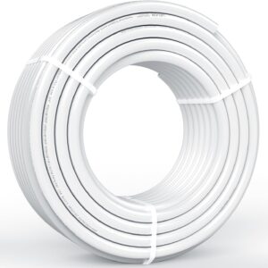 VEVOR PEX-B 3/4" 100 pies Tubo flexible PEX-B para agua potable, líneas de agua fría/caliente, resistente a la corrosión y fácil restauración, incluye cortador y 10 abrazaderas
