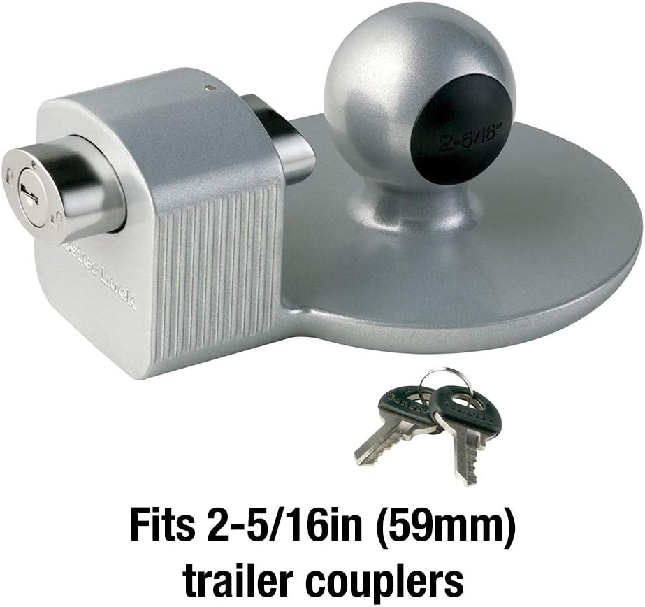 Master Lock Trailer Lock, Trailer Coupler Lock, Fits 2-5/16 in. Couplers, 378DAT 4 Master Lock Trailer Lock, Trailer Coupler Lock, Fits 2-5/16 in. Couplers, 378DAT – Vista 4