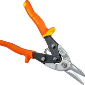 Klein Tools 1202S - Tijeras de metal, corte recto