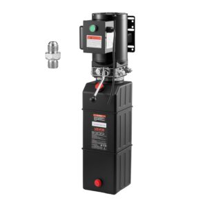 VEVOR Bomba hidráulica, CA 220-240 V, caudal de aceite de 6,3 L/min, presión máxima de descarga de 22 MPa para camiones volquete, talleres mecánicos y plataformas elevadoras de vehículos, color negro