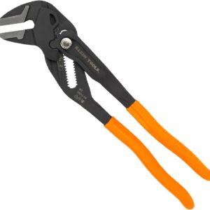 Klein Tools D53110 Llave de alicates compacta, ajustable de alto apalancamiento con mordazas suaves, 10 pulgadas