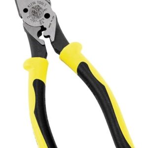 Klein Tools J207-8CR Pinzas de 21.9 cm de punta de aguja multiusos con ponchadora