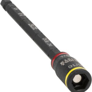 Klein Tools 32767 - driver de impacto SAE 3 en 1 y soporte de brocas, enchufe abatible con controladores hexagonales de 1/4 pulgadas y 5/16 pulgadas, longitud de 5 pulgadas