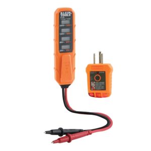 KLEIN TOOLS ET45VP | Kit De Prueba GFCI | Voltaje CA/CD | Detección Precisa