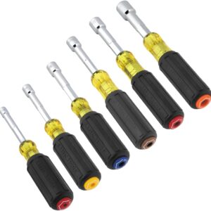 Klein Tools Juego de Destornilladores de Tuercas de Eje Hueco 6 Piezas