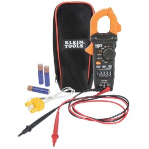 Klein Tools CL390 Digital Clamp Meter, Auto Ranging 400 AMP Measures Electronic AC/DC Voltage AC/DC Current Resistance and TRMS