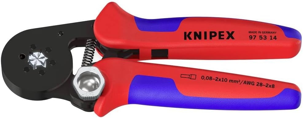 Knipex 97 53 14 - Alicates autoajustables (180 mm, cromados), mangas multicomponente, resorte de apertura 1 Knipex 97 53 14 - Alicates autoajustables (180 mm, cromados), mangas multicomponente, resorte de apertura