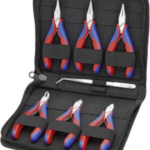 Knipex 00 20 16 Estuche con Alicates de Electrónica para Trabajar con Componentes Electrónicos