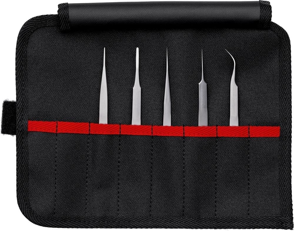 KNIPEX Präzisionspinzetten-Set, 5tlg 1 KNIPEX Präzisionspinzetten-Set, 5tlg