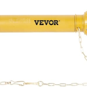 VEVOR Eje PTO, eje de transmisión PTO de 1-3/8 pulgadas, eje de transmisión PTO de 6 ranuras en ambos extremos, eje PTO de tractor serie 4, eje PTO de 31.5 a 41 pulgadas, eje PTO amarillo con embrague deslizante para cortacésped Bush Hog/Finish