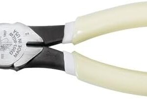 Klein Tools D203-8-GLW Hi-Viz Long-Nose Pliers with Side-Cutting