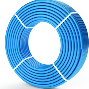 VEVOR Tubería PEX de 1/2 pulgada y 300 pies de longitud. Tubería flexible PEX-B para agua potable. Líneas de agua PEX para agua caliente/fría, fácil de restaurar. Azul.