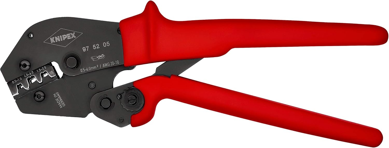 KNIPEX 97 52 05 SB Pinzas para engarzar terminales también para trabajar con las dos manos bruñido 250 mm 1 KNIPEX 97 52 05 SB Pinzas para engarzar terminales también para trabajar con las dos manos bruñido 250 mm