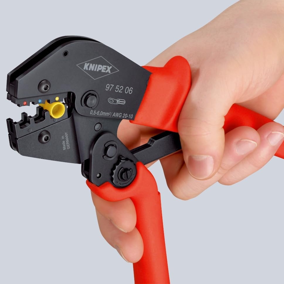KNIPEX 97 52 05 SB Pinzas para engarzar terminales también para trabajar con las dos manos bruñido 250 mm 5 KNIPEX 97 52 05 SB Pinzas para engarzar terminales también para trabajar con las dos manos bruñido 250 mm – Vista 5