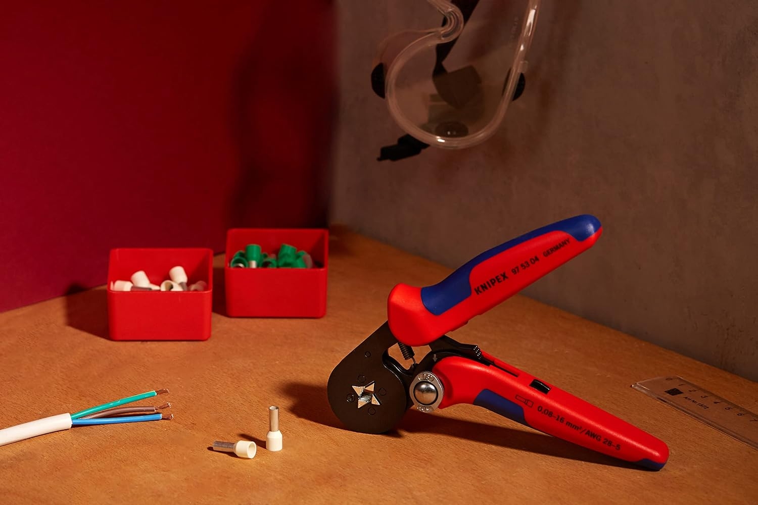 Knipex 975304 Pinza Ponchadora para Terminal Lateral Parta Punteras sin Aislar 2 Knipex 975304 Pinza Ponchadora para Terminal Lateral Parta Punteras sin Aislar – Vista 2