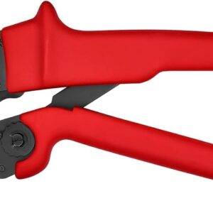 KNIPEX 97 52 08 Crimping Pliers also for two-hand operation burnished with non-slip plastic grips 250 mm by Knipex