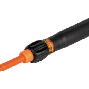 Klein Tools 32581INS Destornillador de precisión, destornillador aislado 2 en 1 con número 0 Phillips y puntas ranuradas de 1/8 pulgadas